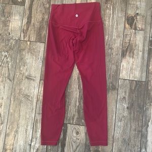 Lululemon align ribbed legging pomegranate size six